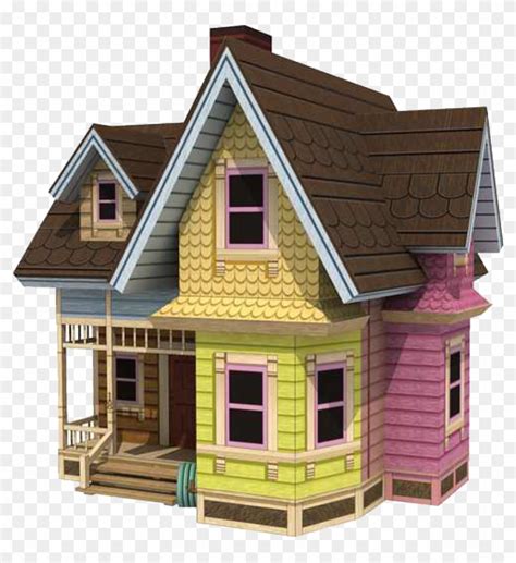 Carl's House Из Бумаги - House From Up 3d - Free Transparent PNG ...