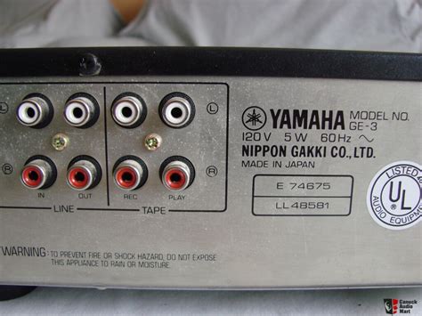 YAMAHA GRAPHIC EQUALIZER GE-3 Photo #708238 - US Audio Mart