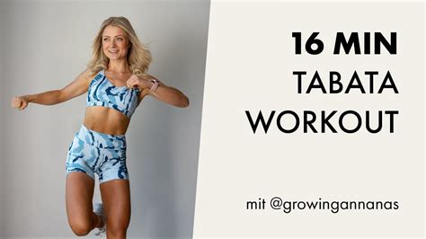 16 MIN | TABATA WORKOUT | No Equipment | No repeat |@growingannanas ...