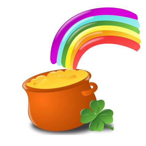 Rainbow And A Pot Of Gold - ClipArt Best