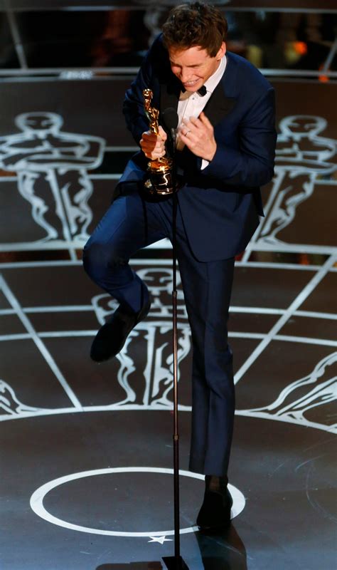 Eddie Redmayne Oscar win reaction - Business Insider