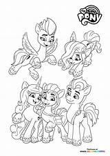 My Little Pony Friendship Is Magic Coloring Pages For Kids sketch template