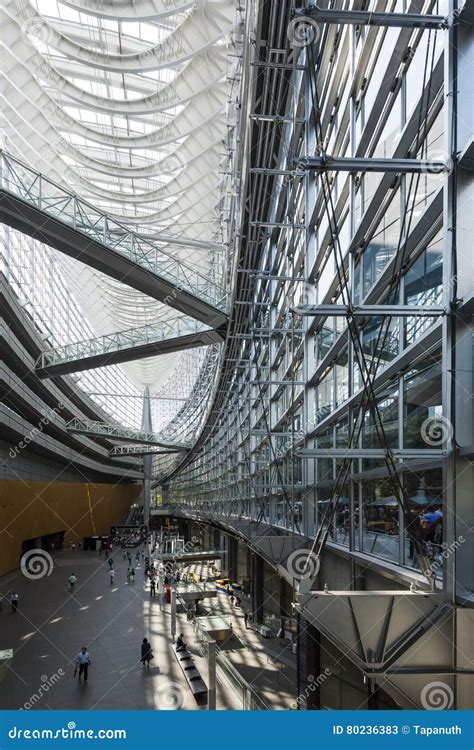 Tokyo, Japan - October 2, 2016: Interior of Tokyo International Forum ...