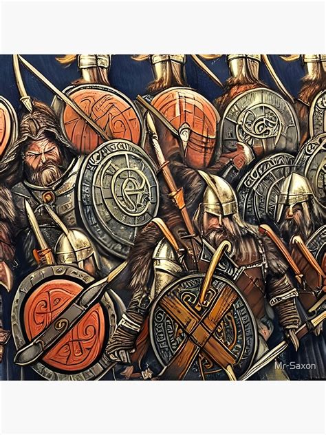 "Viking Shieldwall Art" Poster for Sale by Mr-Saxon | Redbubble