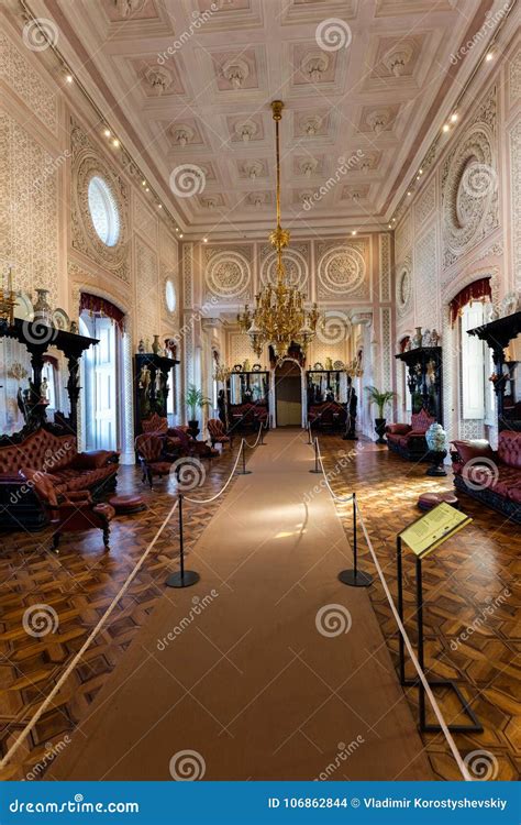 Interior Room of the 19th Century Pena Palace Editorial Stock Image - Image of architecture ...