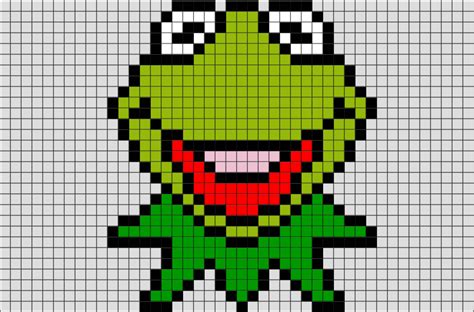 Kermit the Frog Pixel Art from BrikBook.com #KermittheFrog #Muppet # ...