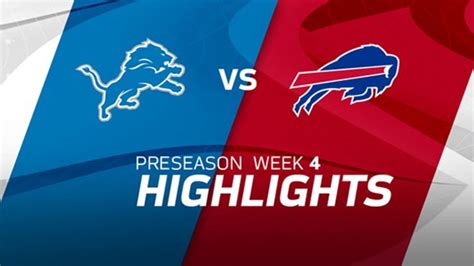 Detroit Lions vs. Buffalo Bills highlights | Preseason Week 4