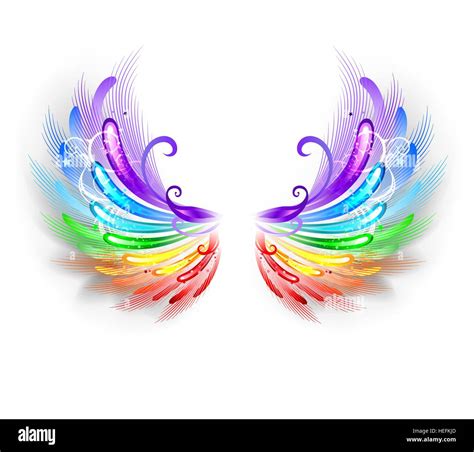 Rainbow wings hi-res stock photography and images - Alamy