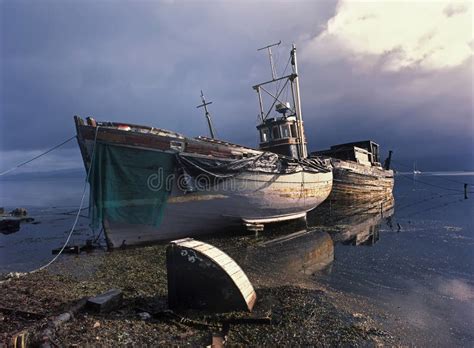 Fishing boats after storm stock photo. Image of scenics - 23254802