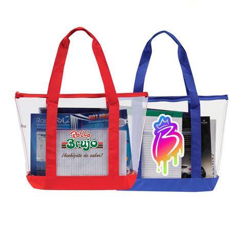 Zippered Clear Stadium Tote Bag – Geo Promos