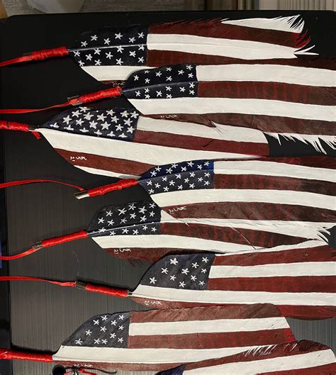 American Flag Feather - Etsy