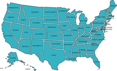 Map Of USA Printable | Printable Map Of USA