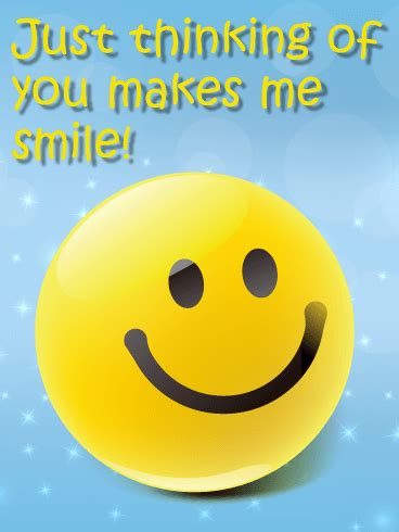 Smiley Face Thinking of You Card | Birthday & Greeting Cards by Davia | Thinking of you ...