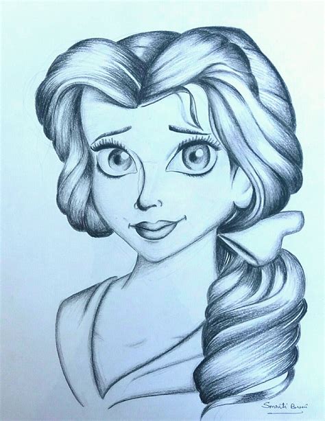 Pencil Drawings Of Disney Princesses