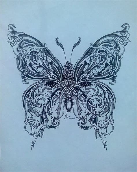 14+ Eye Catching Butterfly Drawings | Design Trends - Premium PSD, Vector Downloads