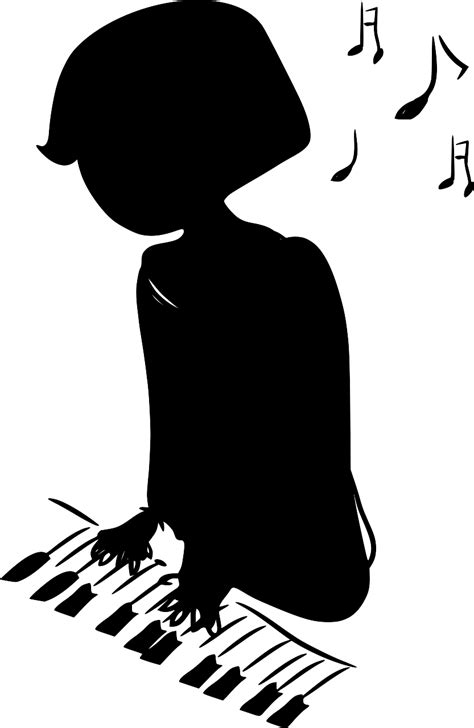 SVG > piano playing women's music - Free SVG Image & Icon. | SVG Silh