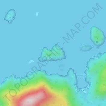 Gilbert Islands topographic map, elevation, relief