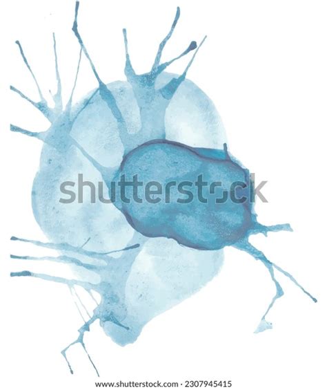 Blue Watercolor Modern Art Splash Stock Vector (Royalty Free) 2307945415 | Shutterstock