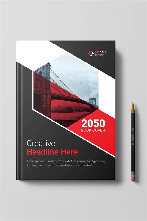 Corporate and modern book cover design template - MasterBundles