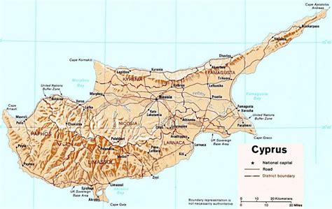 Cyprus island map - Detailed map of Cyprus island (Southern Europe ...