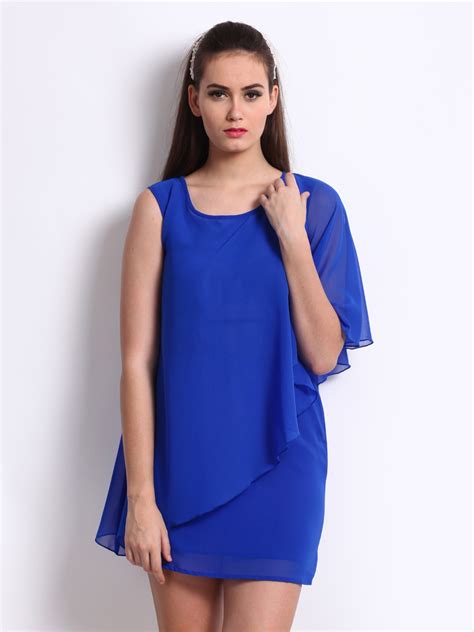 Buy DressBerry Blue Tier Berry Dress - Dresses for Women 211948 | Myntra