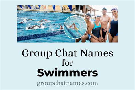 381 Group Chat Names For Swimmers To Dive Deep Into Chatter