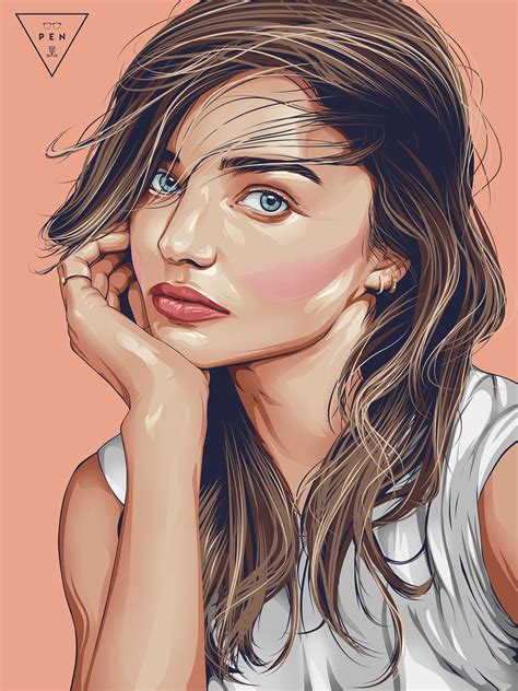 20 Beautiful Vexel Art Portraits - Vector Portrait illustrations ...