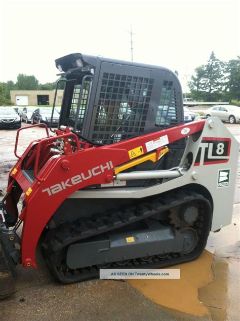 2014 Takeuchi Tl8 Skid Steer Only 19. 7 Hours, Ac Heat Cab 2 Speed High ...