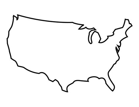 Blank Map of the United States | Printable USA Map PDF Template