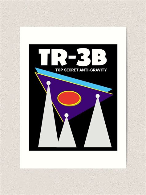 "TR-3B Top Secret Anti-Gravity Space Ship" Art Print for Sale by bobdvending | Redbubble