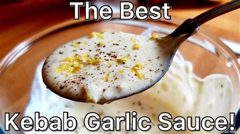 GARLIC SAUCE for shawarma / kebabs - EASY simple recipe! in 2020 | Shawarma garlic sauce, Garlic ...