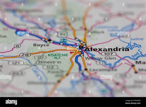 Alexandria louisiana map hi-res stock photography and images - Alamy