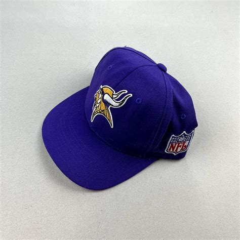 Vintage Minnesota Vikings Hat Velcroback Adult... - Depop