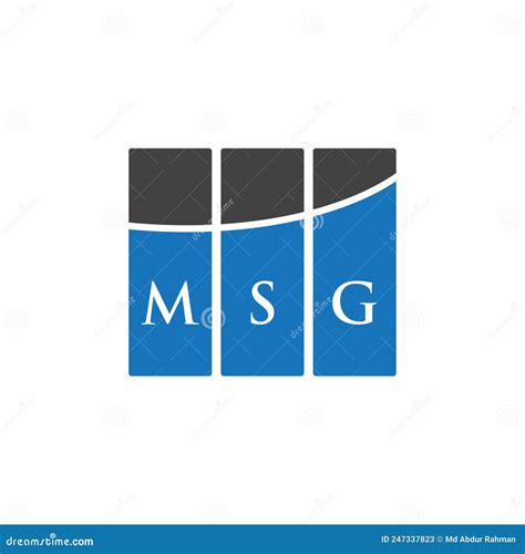 MSG Letter Logo Design on WHITE Background. MSG Creative Initials ...