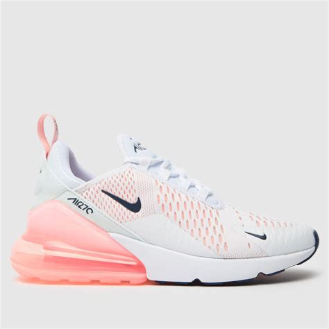 Womens White & Pink Nike Air Max 270 Trainers | schuh