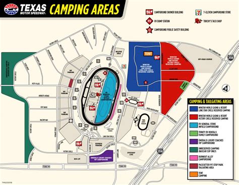 Winstar World Casino And Resort Reserved Camping - Texas Motor Speedway Parking Map | Printable Maps