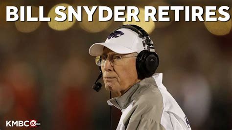 Kansas State football coach Bill Snyder retires