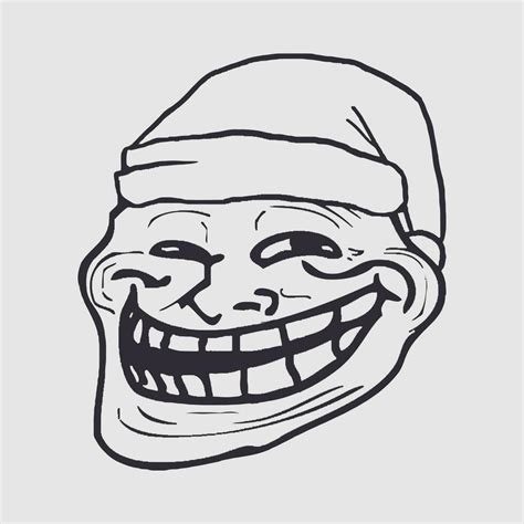 Internet meme trollface vector design 24695692 Vector Art at Vecteezy