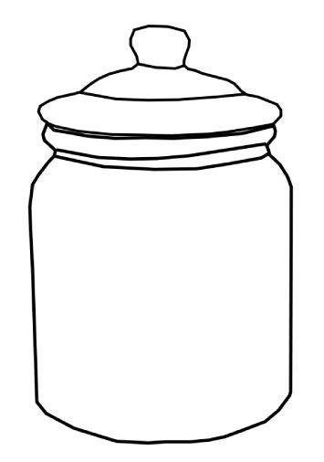 Cookie Jar Coloring Template Coloring Pages