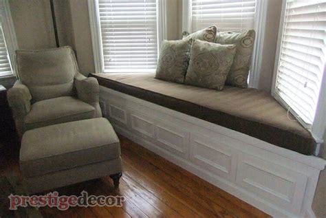 Bay Window Seat Cushions | Prestige Decor Window Treatments and Upholstery