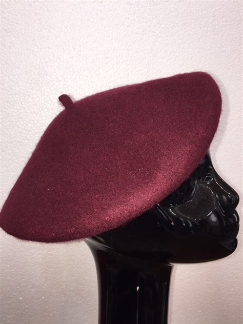 Maroon Beret | Etsy