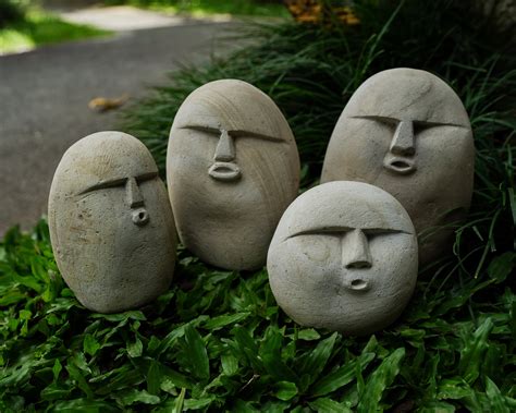 Funny Stone Stone Face Figurine Meme Funny Stone Stone - Etsy UK