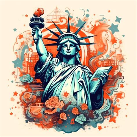 Premium AI Image | new york statue of liberty