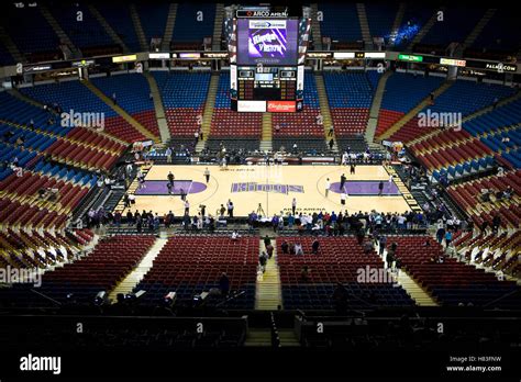 November 27, 2009; Sacramento, CA, USA; Interior of ARCO Arena before ...