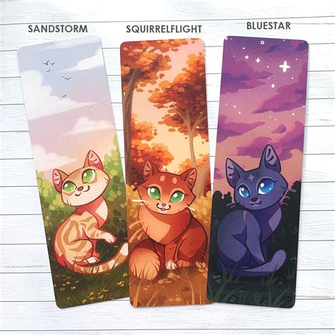 Strong Queens Bookmark Set Warrior Cats Cat Bookmark - Etsy