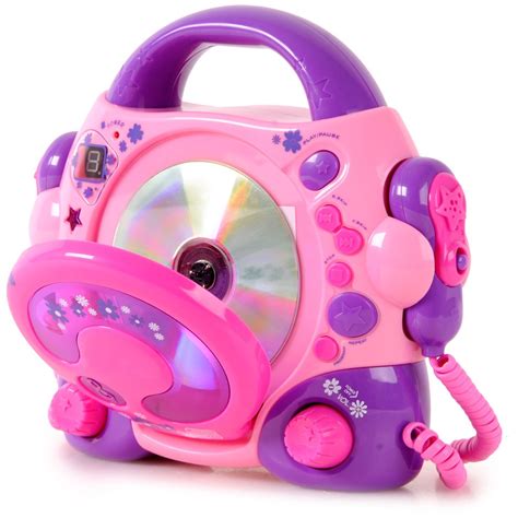 Karaoke-Kinderradio Kinder portables Radio CD Player Spieler Spielzeug pink NEU | eBay