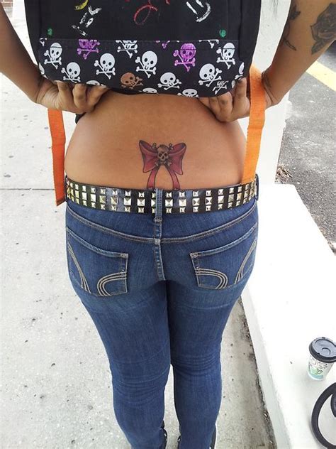 Tramp Stamp - Skull Butterfly | Tramp stamp tattoos, Tramp stamp ...