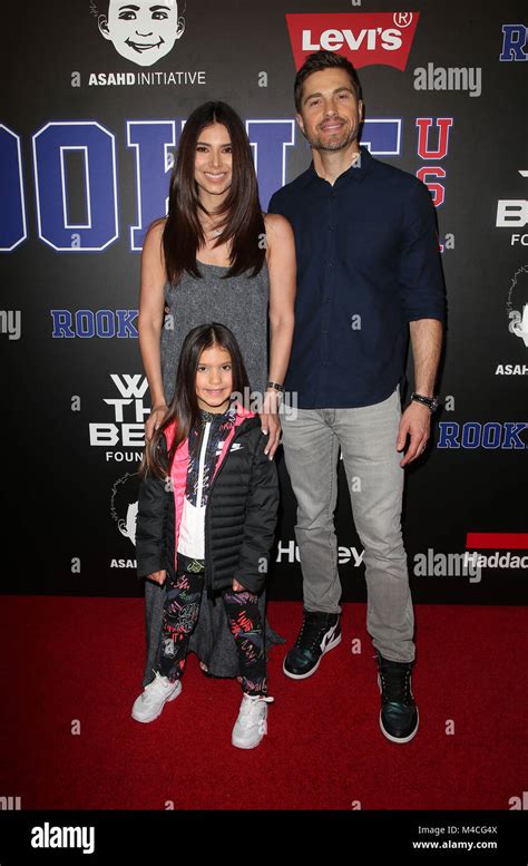 LOS ANGELES, CA - FEBRUARY 15: Roselyn Sanchez, Eric Winter, Sebella Rose Winter, at the 2018 ...