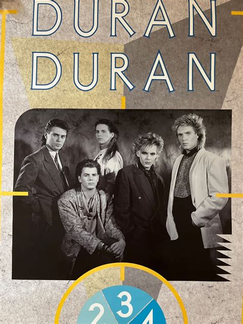 Duran Duran Music Memorabilia Vintage Poster 1980s - Etsy