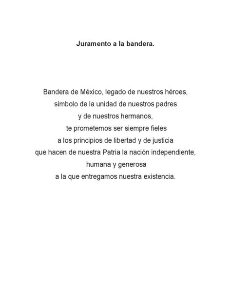 Juramento A La Bandera | PDF